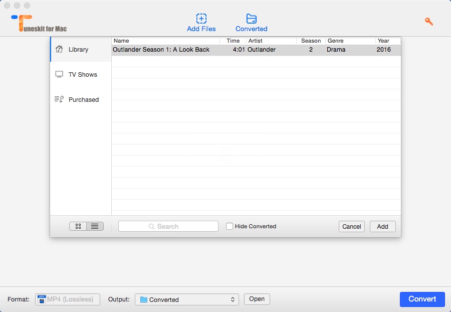 TunesKit for Mac 3.3 : Importing File