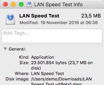 lan speed test os x