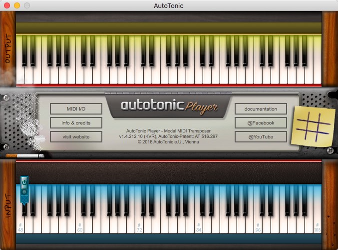AutoTonic Player 1.4 : Main Window