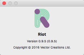 Riot 0.9 : About Window