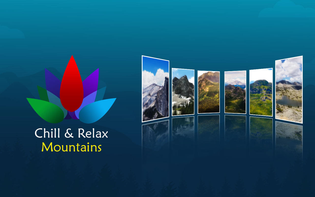 Chill & Relax Mountains Clouds Video & Sound 1.0 : Main Window