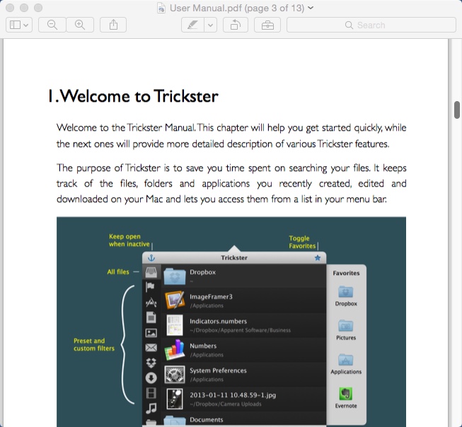 Trickster 2.6 : Help Guide