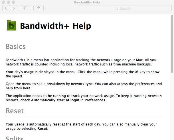 Bandwidth+ 1.9 : Help Guide