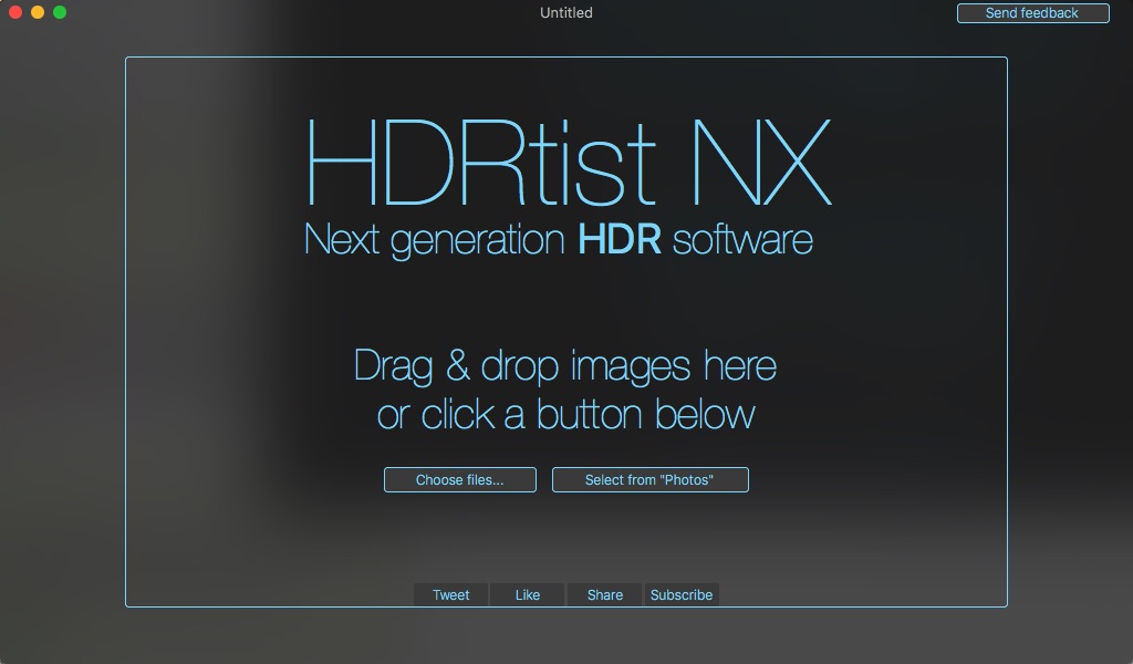 HDRtist NX 1.0 beta : Main window