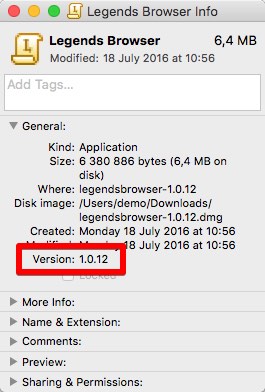 LegendsBrowser 1.0 : Info Window