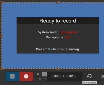 Selecting Video Recording Area
