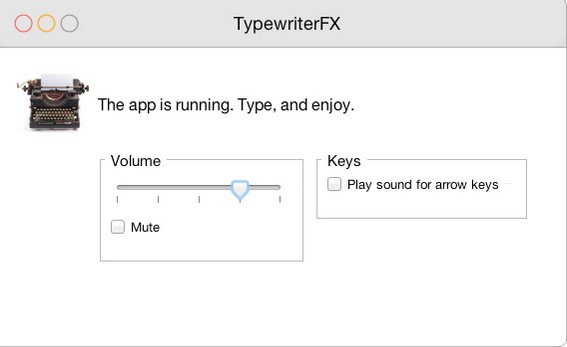 TypewriterFX 1.0 : Main window
