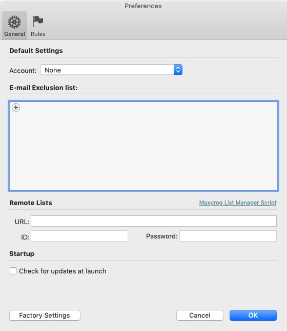 eMail Bounce Handler 3.9 : General Preferences 