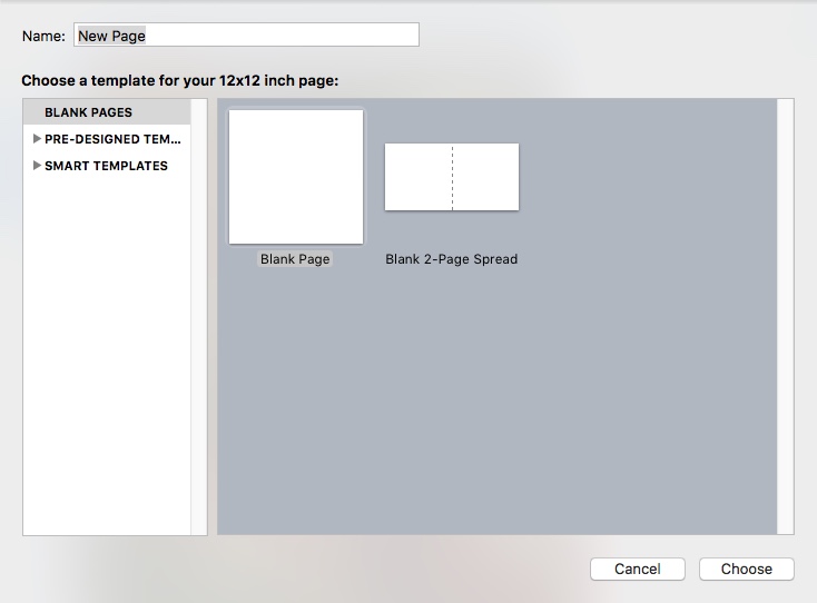 iScrapbook 7.0 : Adding New Page