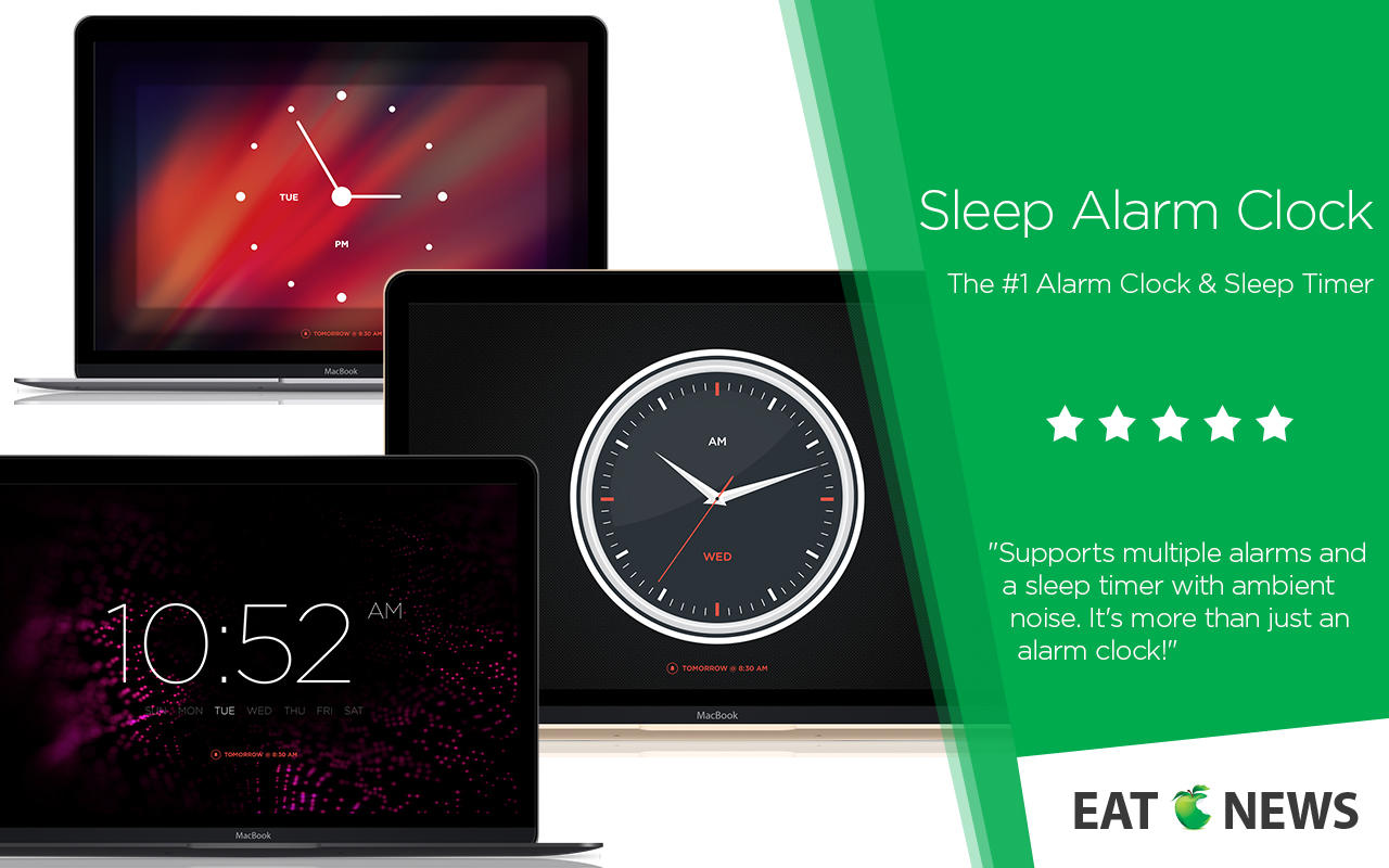 Sleep Alarm Clock Pro 1.0 : Main Window