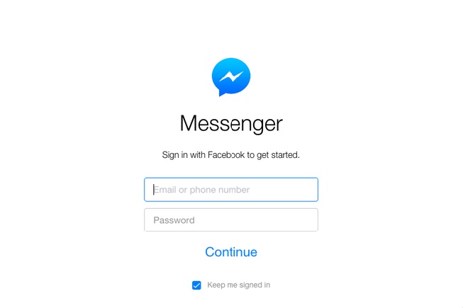 Messenger Native 1.0 : Main window