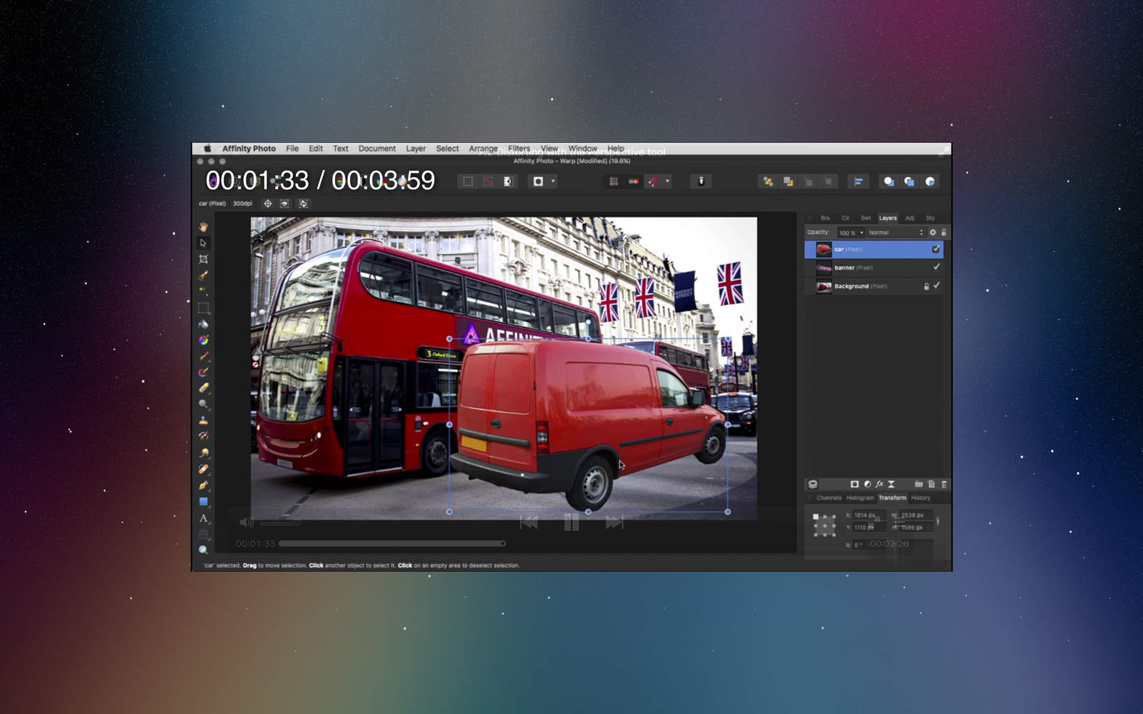 Learn for Affinity Photo 1.0 : Main Window