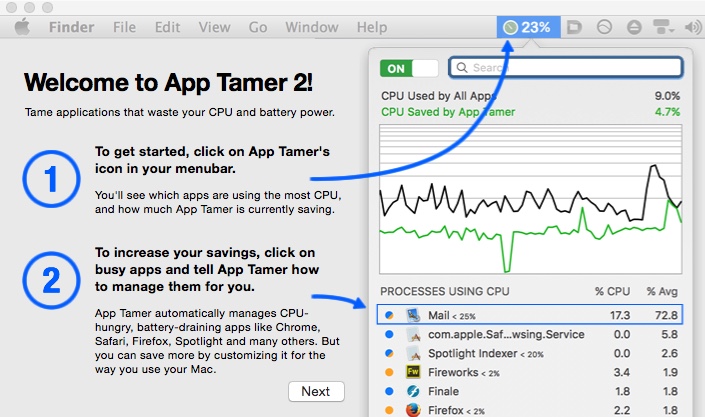 App Tamer 2.3 : Quick Start Guide