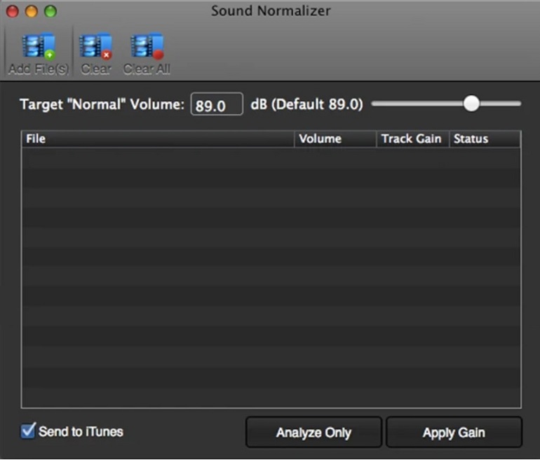 Sound Normalizer 2.7 : Welcome Screen