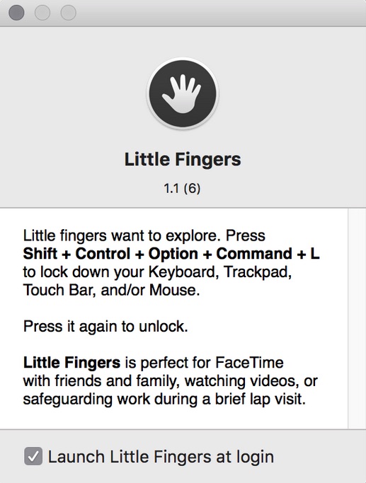 Little Fingers 1.1 : Main window