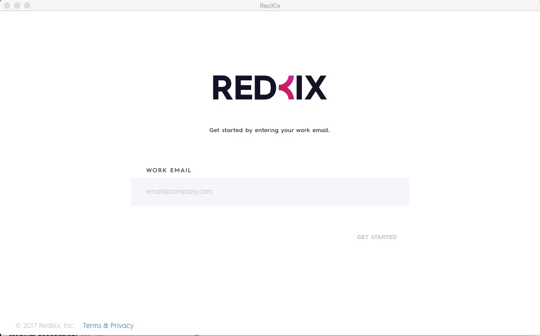 Redkix 1.0 beta : Main window