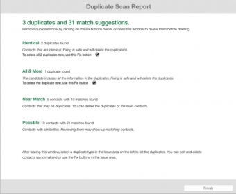 Duplicate Scan Report