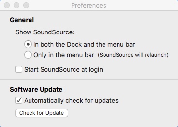 SoundSource 3.0 : Preferences Window