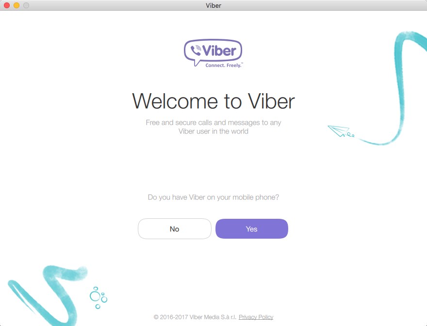 Viber 6.6 : Welcome Window