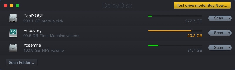 DaisyDisk 4.4 : Main Window