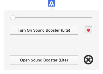 Sound Booster 0.3 : Main Screen