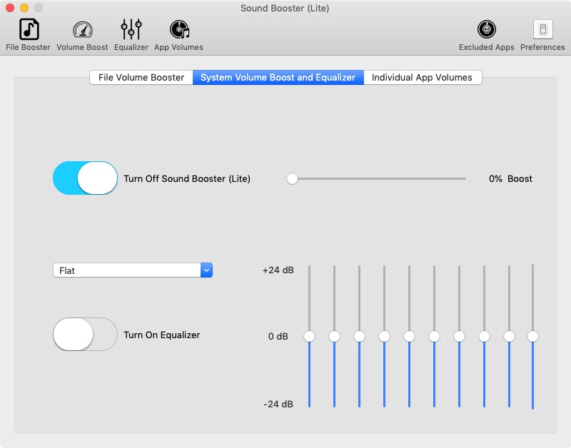 Sound Booster 0.3 : System Volume Boost and Equalizer