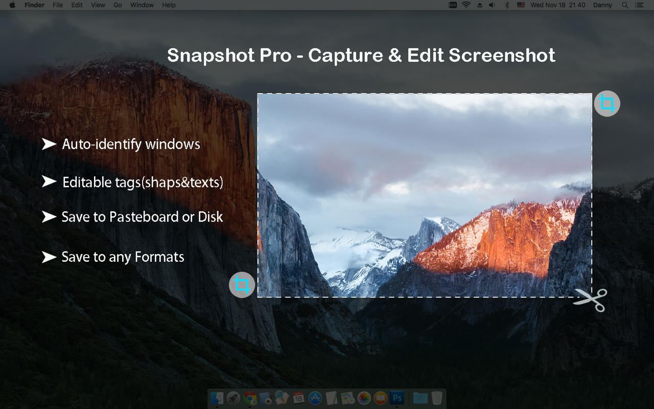 Snapshot Pro - Capture & Edit Screenshot 2.0 : Main Window