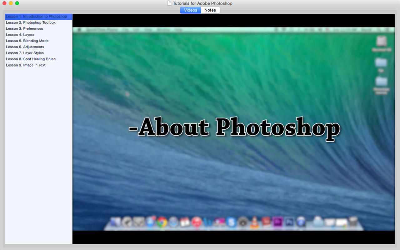 Tutorials for Adobe Photoshop 1.0 : Main Window