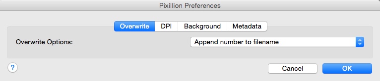 Pixillion Image Converter Software 4.0 : Preferences Window