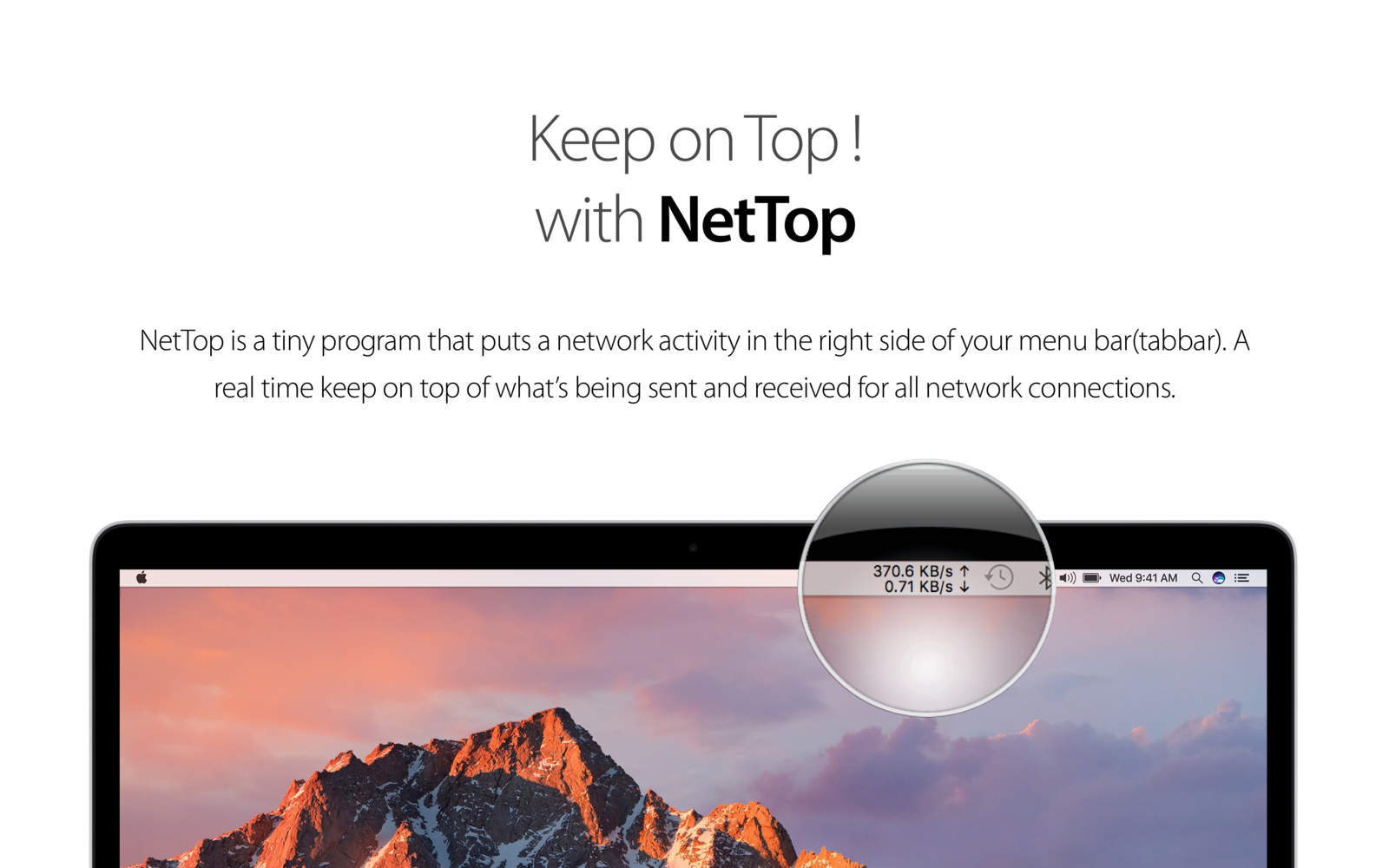 NetTop 1.1 : Main Window