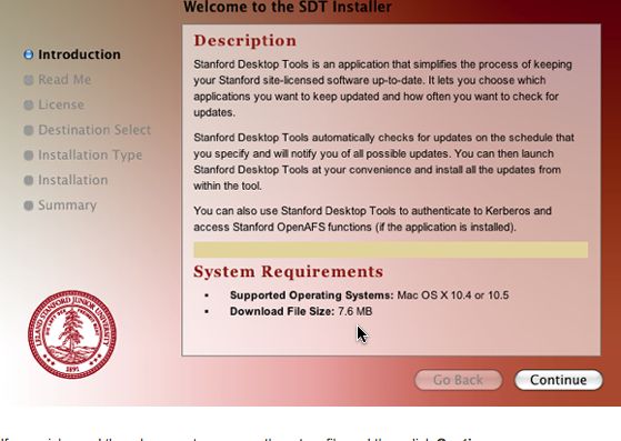 Stanford Desktop Tools 3.1 : Main window
