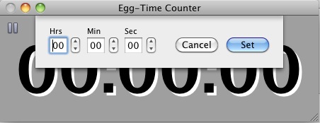 Egg-Time Counter 1.1 : Set timer
