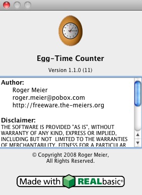 Egg-Time Counter 1.1 : About