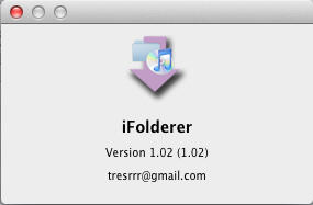 iFolderer 1.0 : About Window