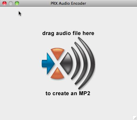 PRX Audio Encoder 1.1 : Main window