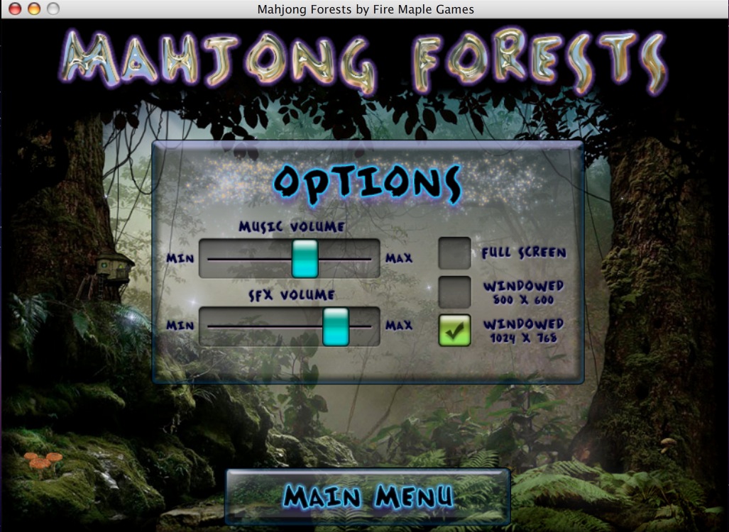MahjongForests 3.1 : Options