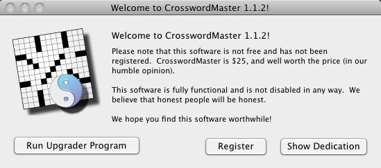 CrosswordMaster 1.1 : About