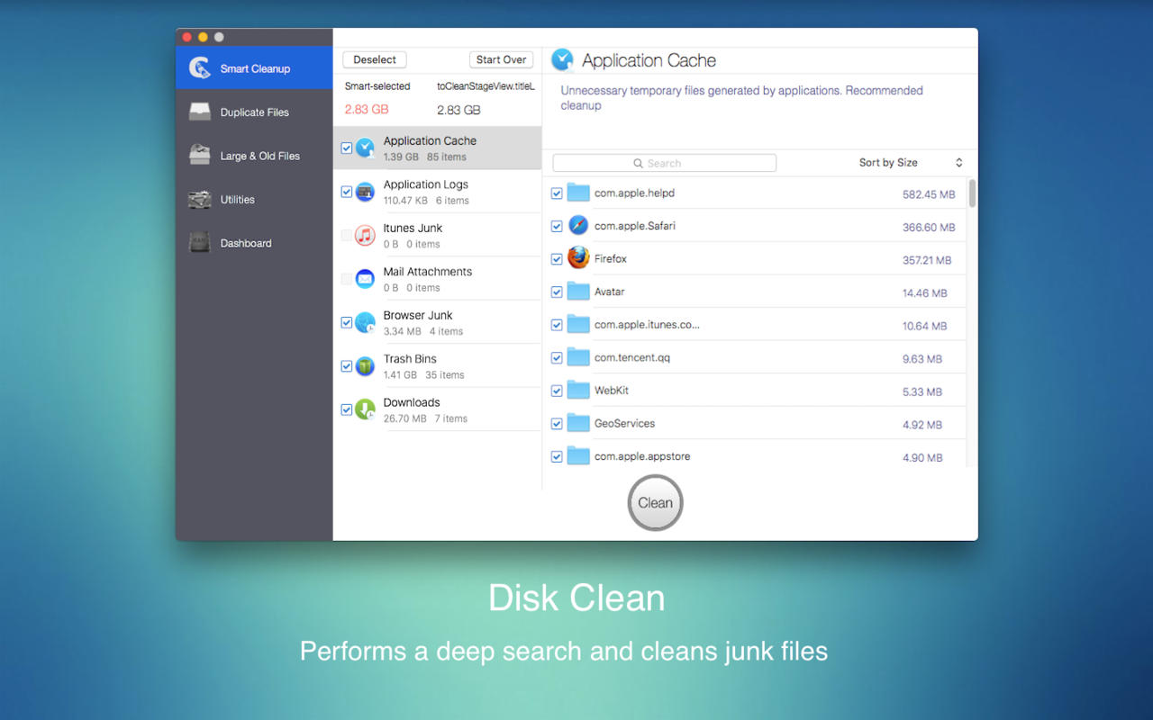 Dr.OS Disk Cleaner 3.8 : Main Window