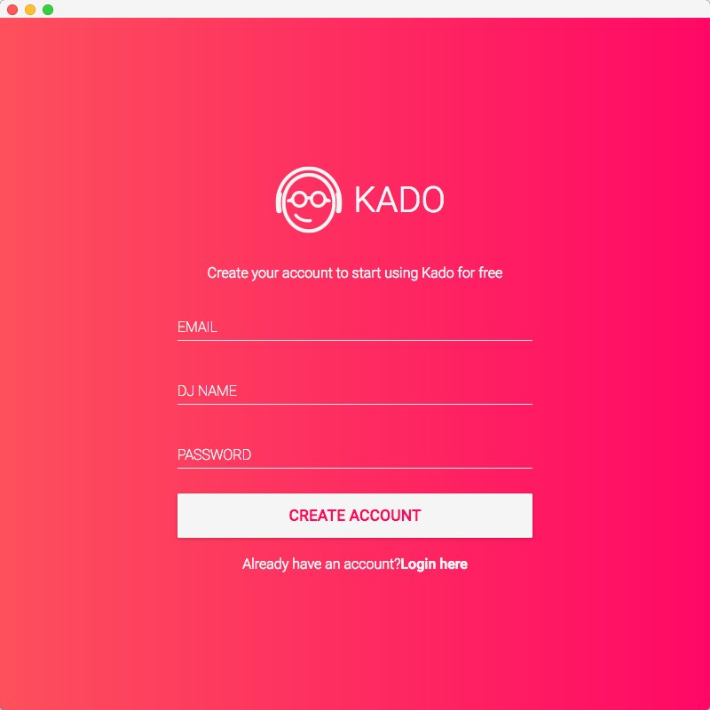 Kado 0.1 beta : Main Window