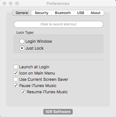 Lock Me Now 1.4 : Configuring General Settings