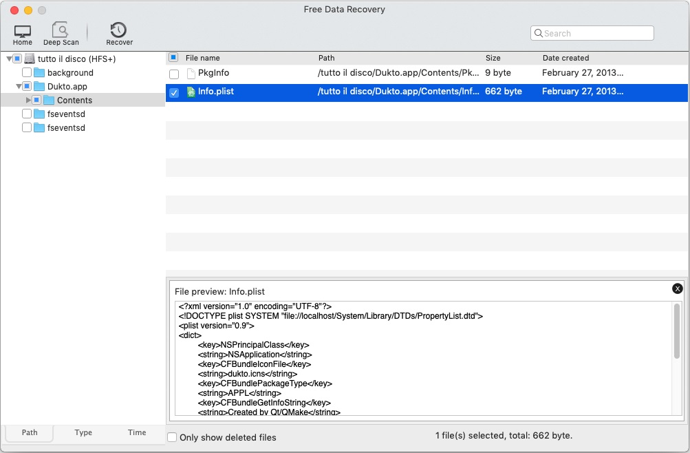 Free Data Recovery 5.6 : File Preview
