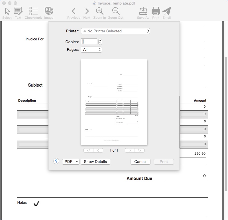 PDF Form Filler 3.3 : Printing PDF Form