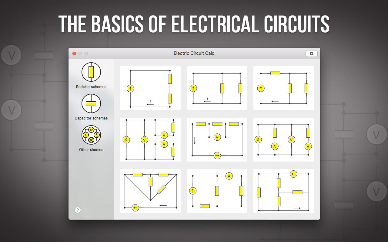 Electric Circuit Calc 1.0 : Main Window