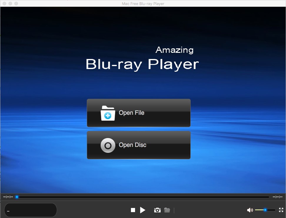 Mac Free Blu-ray Player 5.8 : Main Window