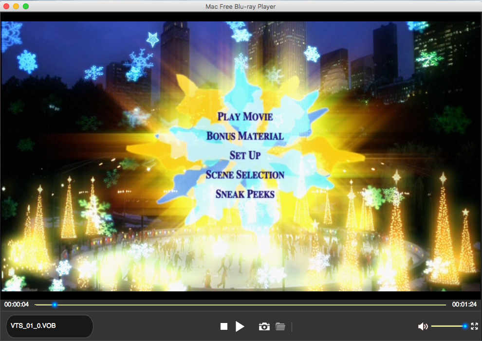 Mac Free Blu-ray Player 5.8 : Playback Window