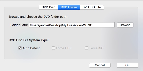 MacX DVD Ripper Pro 5.5 : Importing DVD Folder