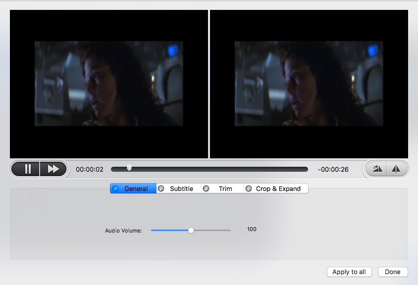 MacX DVD Ripper Pro 5.5 : Editing Video