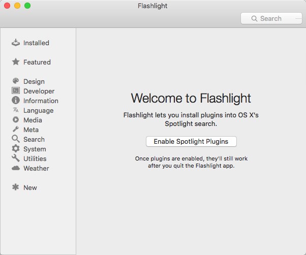 FlashlightTool 1.0 : Main Window