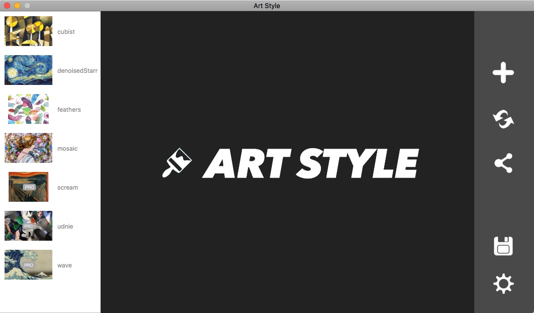 Art Style 1.0 : Main Window