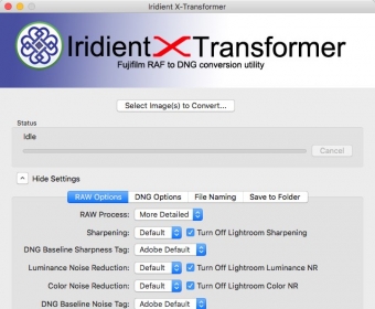 recommended iridient x-transformer settings
